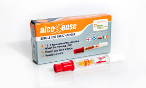 AlcoSense UK Single Use Breathalyzers (1 Pack)