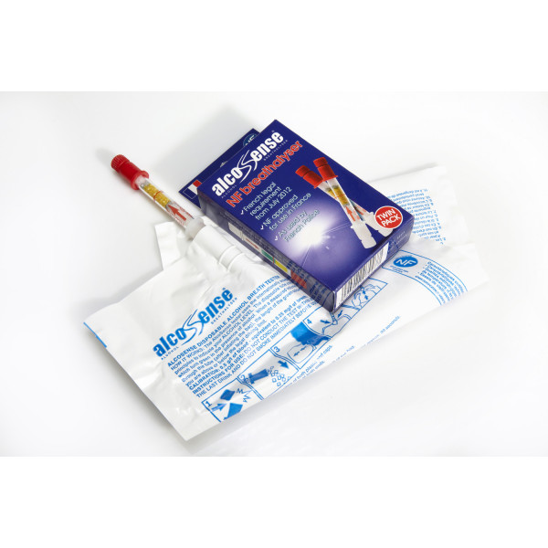 FREE Twin Pack Breathalyser French NF with Silver Euro travel Kit
